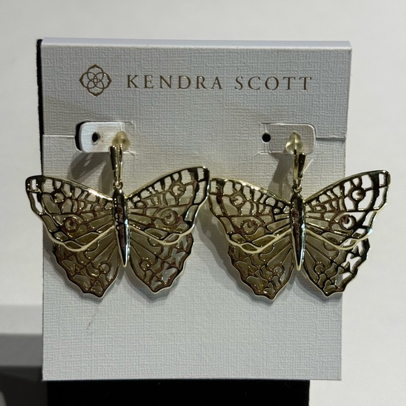 Kendra Scott Jewelry - Kendra Scott Gold Filigree Butterfly Earrings
